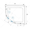 Душевой уголок RGW Classic CL-54 100x100 прозрачное, хром