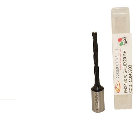 Сверло для глухих отверстий DORIGO HW Ø4x43x70 A.10x20 Z.2 RH 11040903