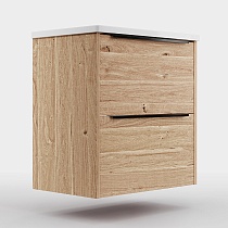 Тумба с раковиной La Fenice Nota 60 см дуб небраска натуральный