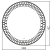 Зеркало Art&Max Acerra 100x100 с подсветкой, AM-Ace-1000-DS-F