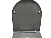 Подвесной унитаз CeramaLux B2330-3MH с сиденьем микролифт, матовый светло-серый