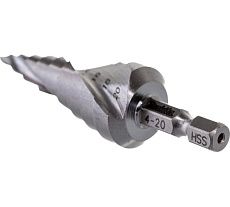 Сверло ступенчатое по металлу (9 ступеней; 4-20 мм; HSS) Makita D-40157