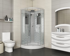 Душевая кабина Niagara Luxe NG-7715WBK 90x90 белый, без крыши