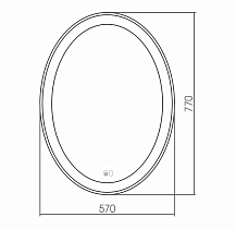 Зеркало Silver Mirrors Italiya neo 60x80 см с подсветкой, подогревом