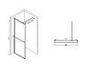 Душевая перегородка Abber Immer Offen 90x200 AG60090B черный