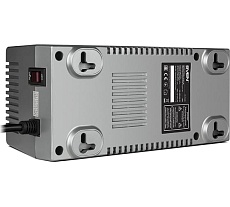 Стабилизатор SVEN VR-F1000 (≤320Вт, Вх.184-285V,4 × CEE7/4 (2*AVR, 2*сетевой фильтр) серебро SV-018818