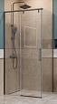 Душевой уголок BelBagno SOFT_CLOSE-1-AH-1-100/80-C-GM 100x80 прозрачный, оружейная сталь