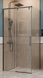 Душевой уголок BelBagno SOFT_CLOSE-1-AH-1-100/80-C-GM 100x80 прозрачный, оружейная сталь
