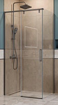 Душевой уголок BelBagno SOFT_CLOSE-1-AH-1-100/80-C-GM 100x80 прозрачный, оружейная сталь