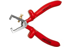 Съемник изоляции Промлайн до 1000в 160мм сталь cr-v, обливные рукоятки ПЛ0210602160_023