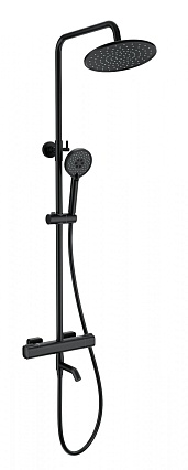 Душевая стойка Wonzon&Woghand Stay 1 WW-B3051-A1-MB термостат, черный матовый