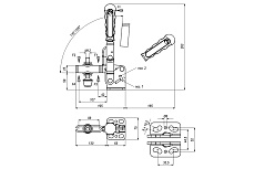 Механический вертикальный прижим KUKAMET B211-5