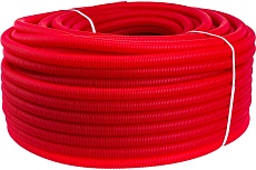 Гофра Uni-Fitt 25 мм, красная, для труб 16 мм, 100 м 583R2510