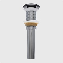 Донный клапан AQUAme AQM7002-0MB без перелива, черный матовый