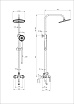 Душевая стойка Wonzon&Woghand WW-B2168-A-MB черный матовый
