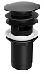 Донный клапан Ravak ClickClack X01748 с переливом, черный матовый