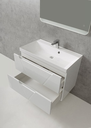Мебель для ванной BelBagno Vittoria 100 см Bianco Lucido (пленка)