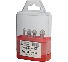 Набор зенковок (4 шт; 6.3-12 мм; 90 градусов; HSSE-Co5; 3z) Bucovice Tools 740801