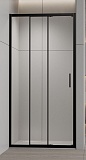 Душевая дверь Vincea Альфа (Alpha) VDS3-3AL100CLB 100x195 черный, прозрачная