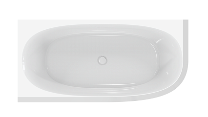 Акриловая ванна Cezares Lux CZR-LUX-CORNER-165-80-58-L 165x80 см белый, L