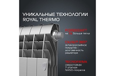 Радиатор Royal Thermo BiLiner 350 /Silver Satin VR - 8 секций НС-1196740