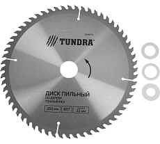 Диск пильный по дереву (250х32 мм; 60 зубьев; точный рез) Тундра 5239775