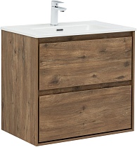 Тумба с раковиной Aquanet Милан 70 см дуб рустикальный