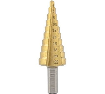 Сверло ступенчатое HSS 4241, 4-22 мм, в блистере Partner PA-44741(29866)