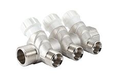 Коллектор с регулировочными вентилями PROFACTOR в/н 3/4" х 3 вых 1/2"нар PF MV 268.3