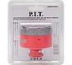 Коронка алмазная по керамограниту P.I.T. 65 мм, M14, сухое сверление, вакуумная пайка AMAS18-0065
