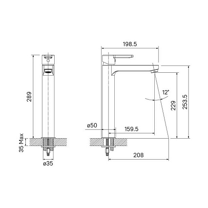 Смеситель для раковины Iddis Sena SENSB01i01 хром