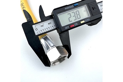 Шланг газовый TUBOFLEX 1/2, 1,0 м вр/вр, желтый 4828384