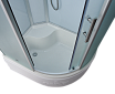 Душевая кабина Timo Standart T-6610SL Silver Fabric L 110x85, без г/м, матовые стекла, хром
