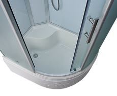 Душевая кабина Timo Standart T-6610SL Silver Fabric L 110x85, без г/м, матовые стекла, хром