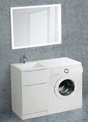 Тумба с раковиной BelBagno Lavanderia 120 см Bianco Lucido