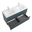 Тумба с раковиной BelBagno Uno 120 см, 4 ящика, Голубой матовый