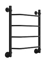 Полотенцесушитель водяной Двин E 1&quot;-1/2&quot; 53x60 универсальный K3, черный матовый 4627167081718