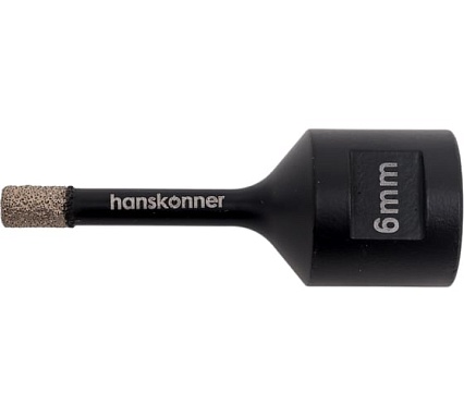 Коронка алмазная 6x60 мм, M14 для УШМ Hanskonner H1055-10-06