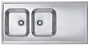 Кухонная мойка Alveus Classic Pro 100 1130474 120 см нержавеющая сталь