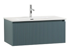 Мебель для ванной BelBagno Uno 80 см 1 ящик, Голубой матовый