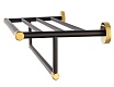 Полка для полотенец Wonzon&Woghand Majestic WW-9281 черный/золото