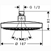 Верхний душ Hansgrohe Croma Select S 26522000