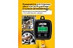 Пистолет для подкачки шин JCB с цифровым манометром 0-14бар, Psi-бар-Кпа-кг/см², шланг 350мм, жесткий удлинитель 150мм JCB-A612(58320)
