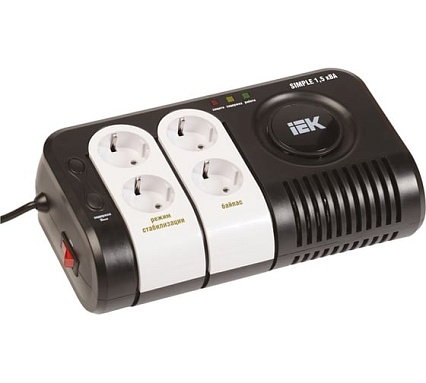 Стабилизатор напряжения IEK Simple 1.5кВА IVS25-1-01500 290125