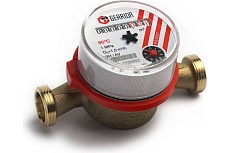 Счетчик горячей воды Геррида ГВС 3/4&quot; - 130 мм СВК-20ГсКМЧ