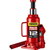 Гидравлический бутылочный домкрат Stayer Red Force, 12т, 230-465 мм 43160-12_z01