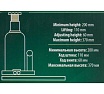 Гидравлический бутылочный домкрат Rockforce с клапаном, 12 т RF-T91204 DS(51458)