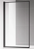 Шторка для ванны AQUAme AQM2859-9-L 90x140 левая, прозрачное стекло, черный
