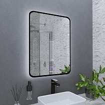 Зеркало Grossman Elegance-норма 60x80 см с подсветкой и подогревом, черный 1760802