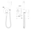 Смеситель Wonzon&Woghand Tor WW-88829073-BG с гигиеническим душем, брашированное золото